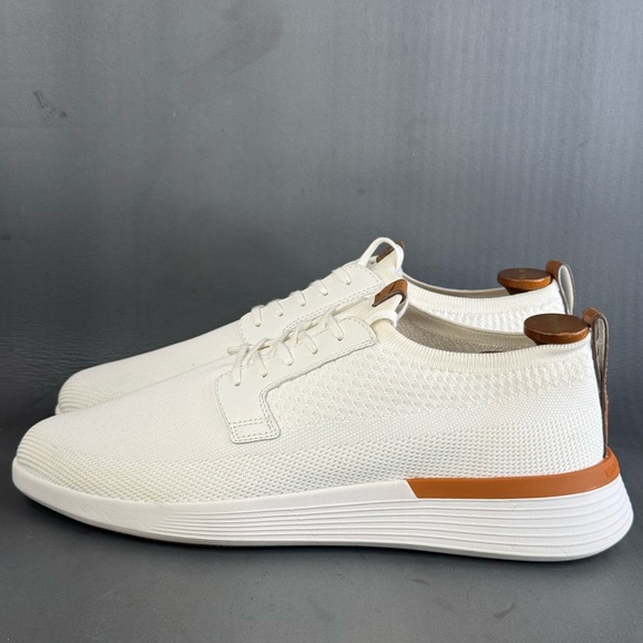 Wolf & Shepherd Men's white Swiftknit Derby Lace Up Sneaker shoes men’s size 13 - Picture 2 of 8